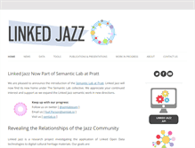 Tablet Screenshot of linkedjazz.org